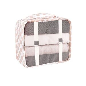 Closet Essentials Fabric Storage Cubes Pink  13.4 x 11 x 4.3 Inches - Set Of 2